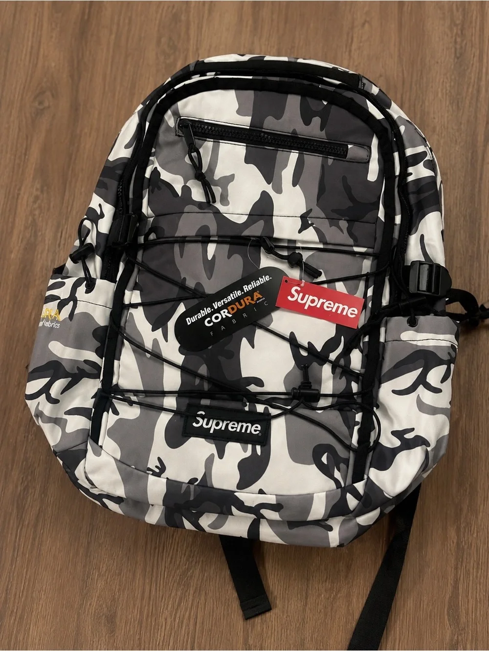 Supreme Black White Camo Backpack